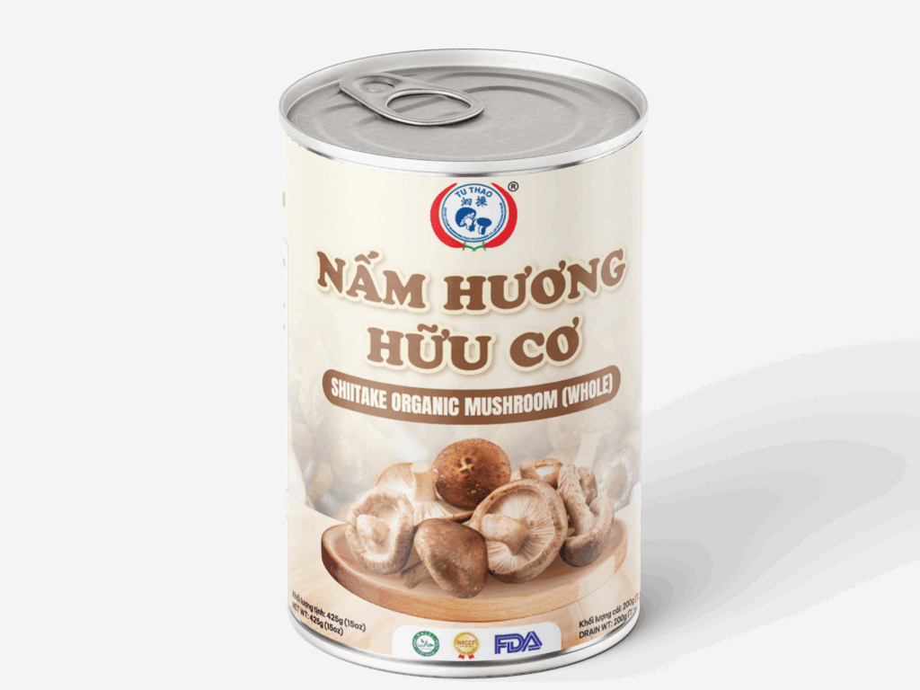 Nấm Hương Nguyên Đóng Hộp