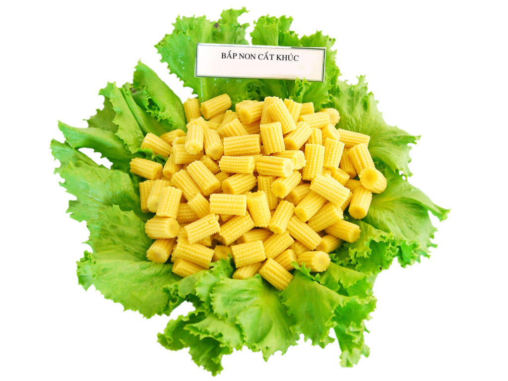 Bắp non cắt khúc đóng lon