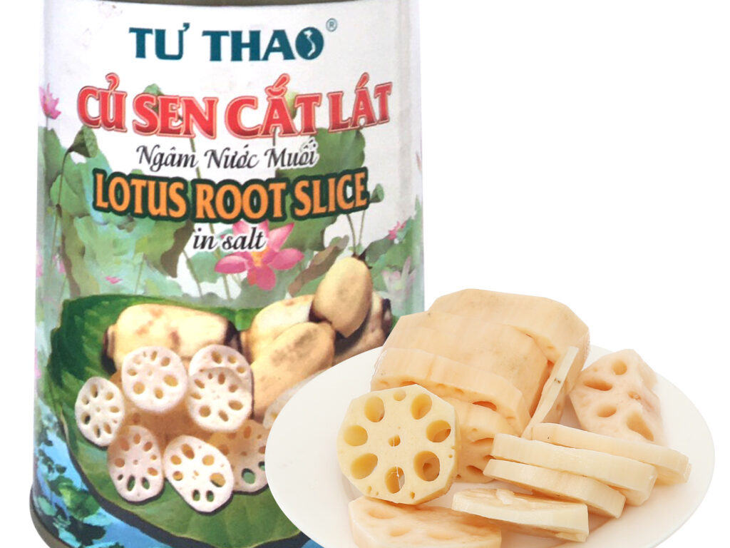 Củ sen ngâm nước muối đóng lon